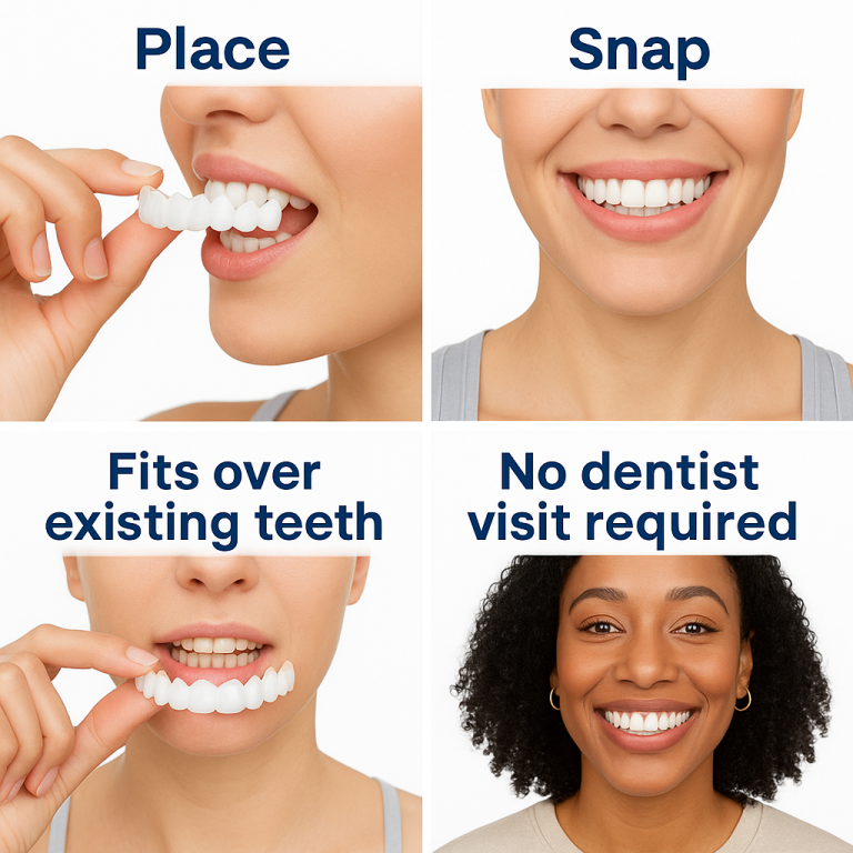 Trevane Unisex Snap-On Veneers  | Natural Look | Instant Smile | BPA-Free| 1 pair (Uper and lower) photo review